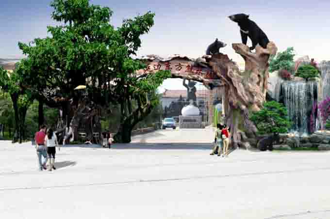 仿真樹大門離不開景觀設計的維新做的別致吸引客戶