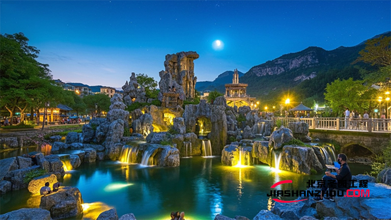 湖北超越自然的塑石假山雕細琢 塑石假山施工廠家是如何開發