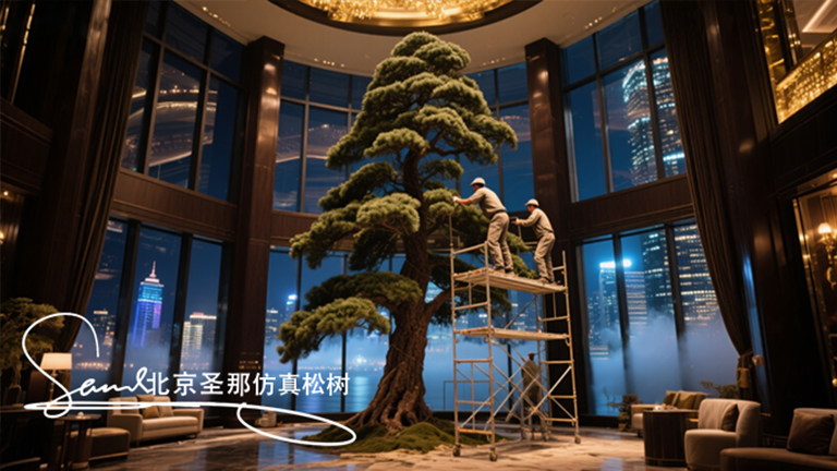 深圳仿真樹松樹設計造型方面的水平非常高 具有良好的藝術感