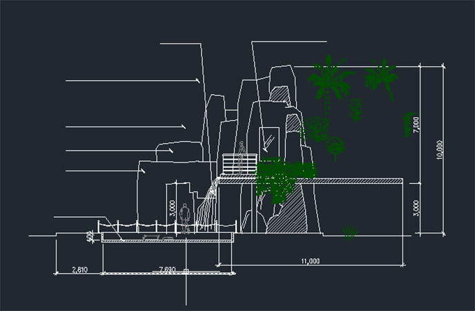仿真假山施工圖