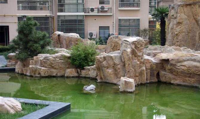 GRC假山制作.jpg GRC假山制作