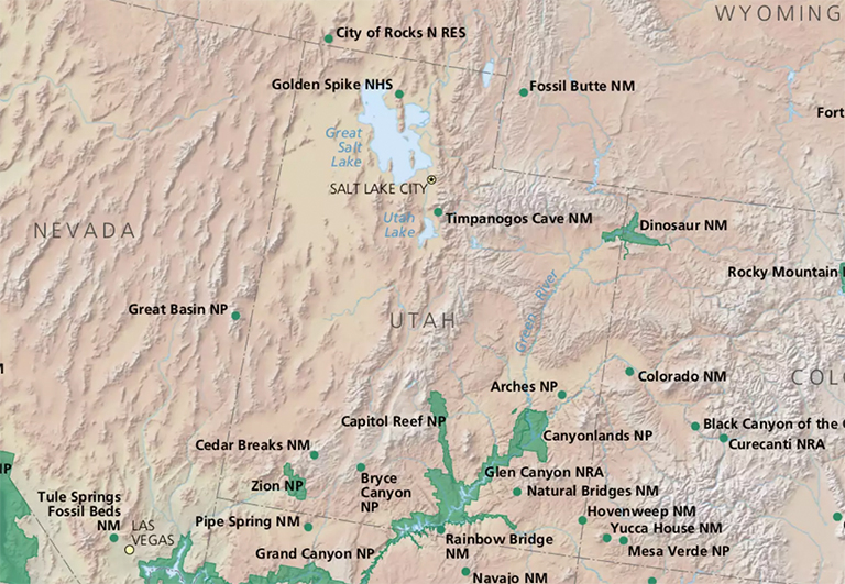 國家公園管理局在猶他州的國家公園地圖.jpg 國家公園管理局在猶他州的國家公園地圖
