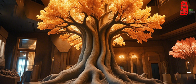 卡通仿真樹包柱子