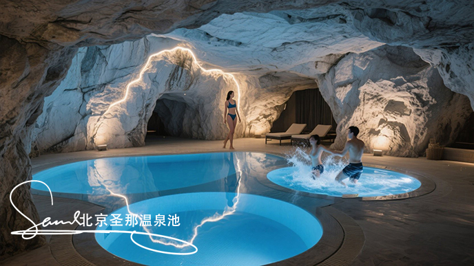 塑石假山溫泉池