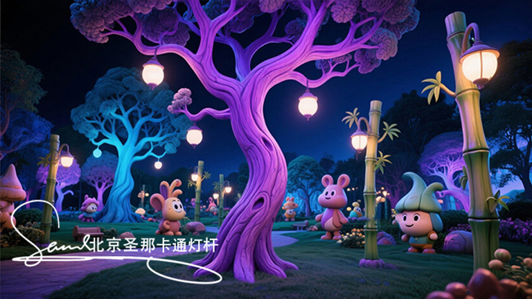 卡通燈桿