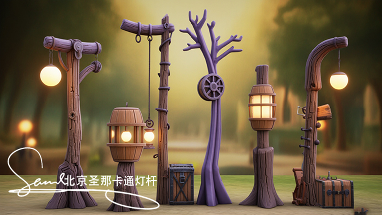 卡通燈桿.jpg 卡通燈桿