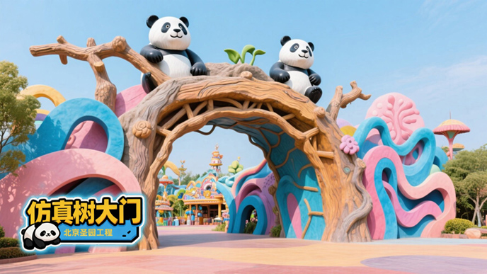 仿真樹(shù)大門