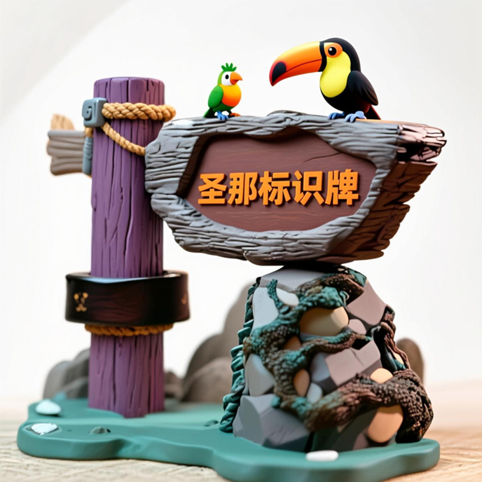 水泥仿木標識牌