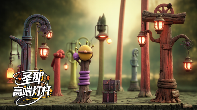 卡通燈桿.png 卡通燈桿