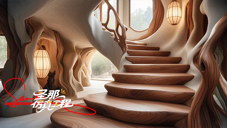 水泥仿木樓梯.jpg 水泥仿木樓梯