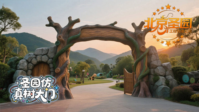 水泥假山大門.jpg 水泥假山大門